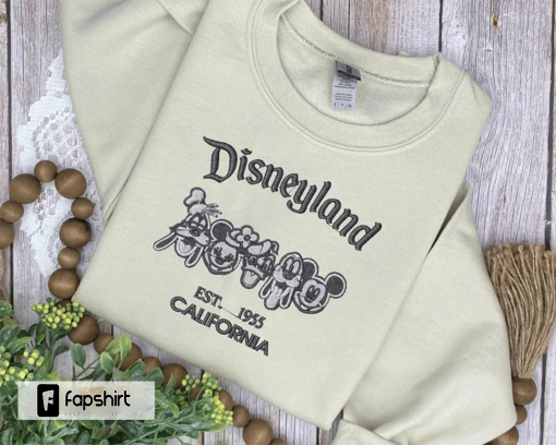 Dland Embroidered Sweatshirt, Vacation Embroidery Crewneck, Happiest Place Hoodie, Theme Park, California Happy Place on earth, Magical Trip