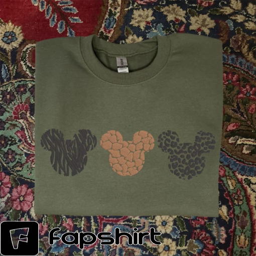 Animal Pattern Mickey Head Disney Sweater – Disney Sweater – Disney Animal Kingdom