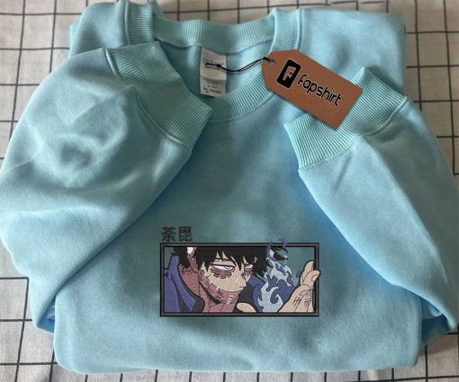 Anime Embroidered Sweatshirt, Da,bi Embroidered Sweatshirt, MHA Embroidered Sweatshirt, Anime Sweatshirt, Best Anime Embroidered Crewneck