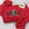 Lou.is Vuit.on Embroidered Sweatshirt, Brand Custom Embroidered Sweatshirt, Movie Embroidered Sweatshirt, Custom Embroidered Sweater/Hoodies