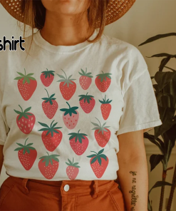 Strawberry Shirt Strawberry Clothes Strawberry Top Garden…