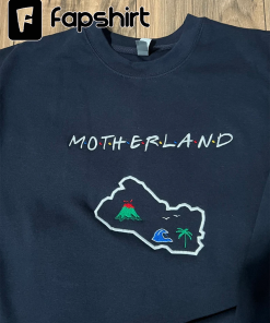 El Salvador Mother Land Embroidered Crewneck