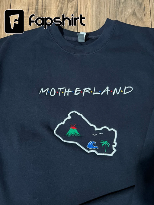 El Salvador Mother Land Embroidered Crewneck