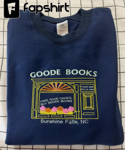 Goode Books Embroidered Crewneck Sweatshirt, Sunshine Falls…