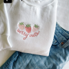 Berry Cute strawberry Embroidered Crewneck,Trendy sweatshirt,Vintage sweatshirt,Unisex sweatshirt,Anniversary gift,Gift for her