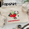 Berry Cute strawberry Embroidered Crewneck Sweatshirt, Pullover, Garden Lover, Cozy Loungewear