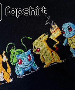 Pokemon Embroidered Crewneck Sweatshirt