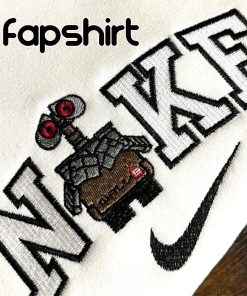 WALL-E embroidered hoodie, Crewneck Sweatshirt