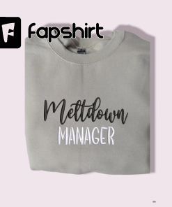 Meltdown Manager | Embroidered Crewneck Sweatshirt