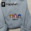 Embroidered Sweater, Embroidery Sweatshirt, Anime Shirt, Embroidery Sweater, Embroidered Shirt, Anime Sweater, Anime Sweatshirt