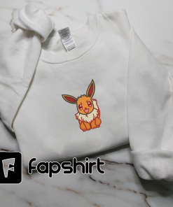 Eevee lron Embroidery, Embroidery Shirt, Anime Shirt,…