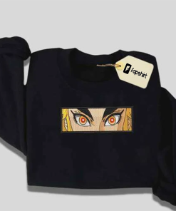 Demon Slay.er Embroidered Sweatshirt, Anime Embroidered Sweatshirt,…