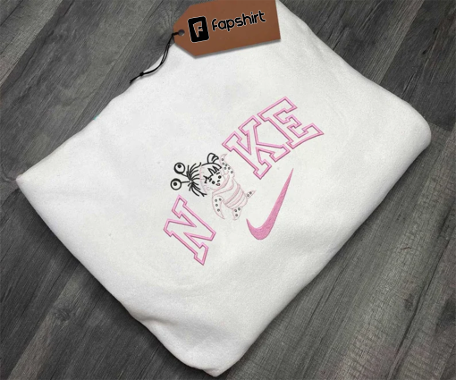 Bo.o Mons.ter.Inc Cartoon Brand Embroidered Sweatshirt, Brand Embroidered Crewneck, Custom Brand Embroidered Sweatshirts, Cartoon Sweatshirt