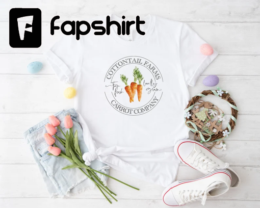 Cottontail Farms Shirt, Carrot Company Shirt, Easter Bunny Shirt, Easter Carrot Shirt, Easter Bunny Tail Shirt, Happy Easter Shirt