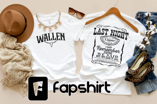 Wallen Shirt | Western Cowboy Shirt | Wasted On You Shirt | Cowgirl Shirt | Wallen Western tshirt | Country Music tshirt | Double Sided tee