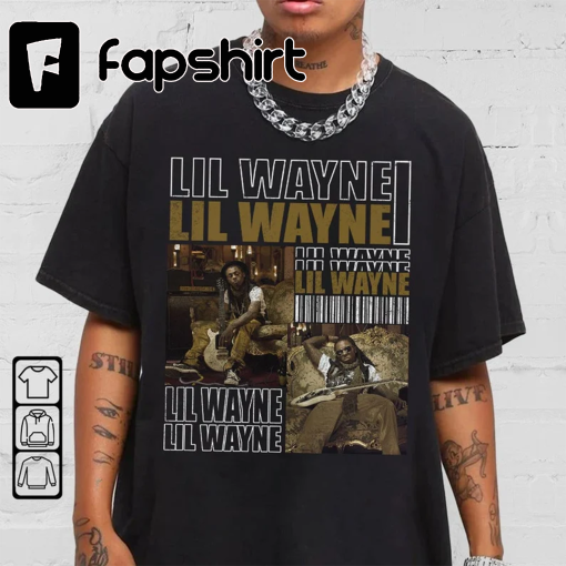 Lil Wayne Album Rap Tracklist Shirt T5, Lil Wayne Vintage Retro Graphic Tee Rap Gifts Fan Mar Unisex T-Shirt