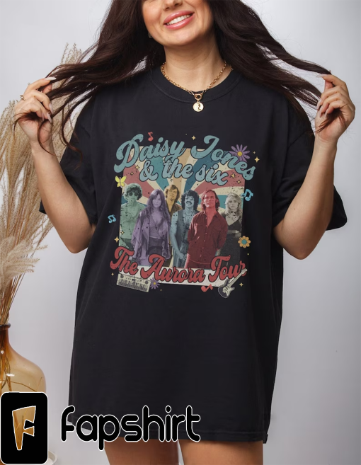 Retro Daisy Jones And The Six Shirt | Aurora World Tour Shirt | Daisy Jones And The Six Band Sweatshirt | Daisy Jones Vintage Shirt