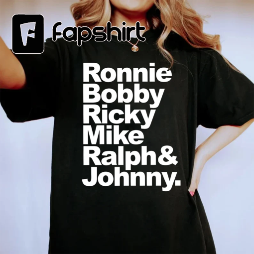 Ronnie Bobby Ricky Mike Ralph & Johnny Shirt, New Edition Crewneck Sweatshirt Hoodie, New Edition Band Music, New Edition Merch Tee