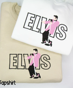 Elvis Presley in Pink Suit Embroidered Unisex…