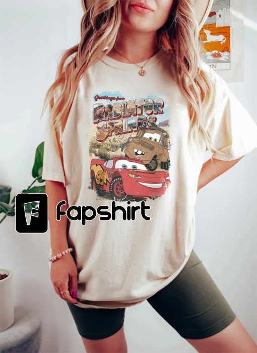 Comfort Colors Retro Lightning Mcqueen Shirt, Disney Cars Shirt, Disney Shirt, Disney Pixar Shirt, Cars Birthday Shirt, Cars Land Shirt