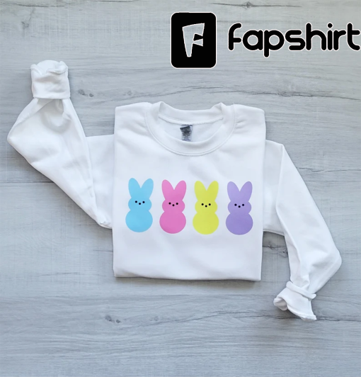 Peeps Womens Easter Sweatshirt • Easter Bunny Peeps Womens Sweatshirt Gift for Mom • Cute Easter Present • Retro Gift for her