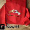 Embroidered Lovely Characters embroidered Sweatshirt, embroidered Hoodie, embroidered T-shirt, Love Gifts, Valentine’s day gift, couple love