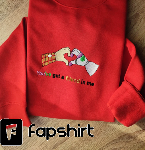 Embroidered Friendship inspiration embroidered Sweatshirt, embroidered Hoodie, embroidered T-shirt, Love Gifts, Valentine’s day gift