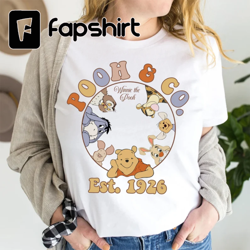 Vintage Pooh & Co EST 1926 Shirt, Retro Winnie The Pooh Shirt, Cute Pooh Bear And Friends Shirt, Disney Pooh Bear Shirt, Disney Shirt