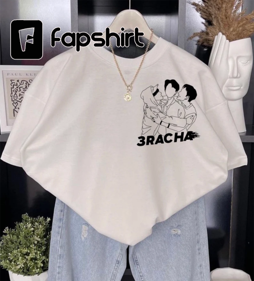 3RACHA printed unisex T-shirt from Stray Kids, BangChan, Changbin and Han