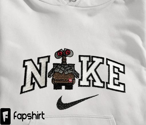 Custom Embroidered Wall-E Matching Brand Pullover Hoodie, Wall-E Matching Brand Embroidered Sweatshirt