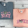 Super Mario and Princess Peach Embroidered Sweatshirt, Matching Embroidered Shirt, Cartoon Embroidery