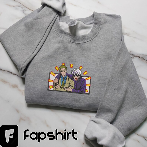 Anime Embroidered Sweatshirt, Anime Shirt, Embroidery Clothing, Embroidered Anime, Anime Sweater, Embroidery Sweater