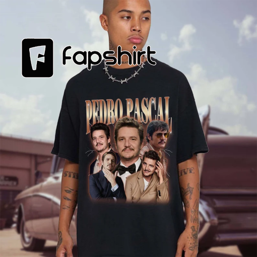 PEDRO PASCAL Shirt, Actor Pedro Pascal Shirt Retro 90s, Javier Peña, Narco Pedro Pascal Fans Gift, Pedro Pascal Tribute Celebrity Shirt