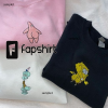 Custom Brand Embroidered Sweatshirts, Bo.o Mons.ter.Inc Cartoon Brand Embroidered Sweatshirt, Custom Cartoon Brand Sweatshirt