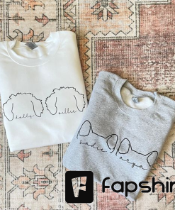 Custom Dog Ears Sweatshirt, Custom Dog Name…