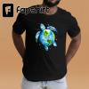 Happy Earth Day Shirt Cute Earth With Floral Earth Day 2023 T-Shirt