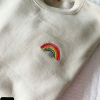 Sun and wave embroidered sweatshirt