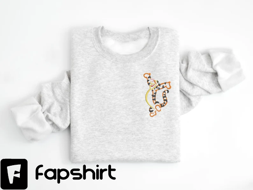 Tigger Winnie the Pooh embroidered Crewneck, Disney embroidered sweatshirt, Tigger shirt, Disney Sweatshirt, Disney Crew, Disney Crewneck