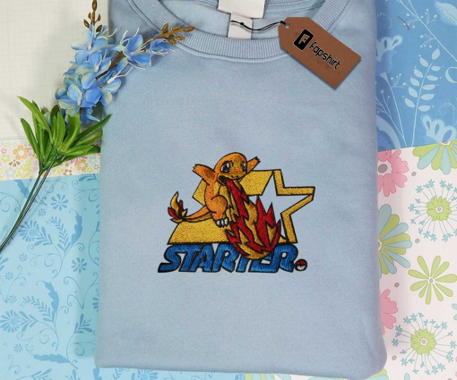 Inspired Anime Embroidered Sweatshirt, Custom Anime Embroidered Hoodie, Inspired Anime Embroidered Crewneck, Anime Embroidered Gift