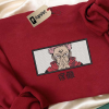 Anime Custom Embroidered Sweatshirt, Unique Anime Embroidered Crewneck, Anime Custom Embroidered Crewneck, Best-selling Custom Embroidered Sweatshirt, Anime Sweatshirt