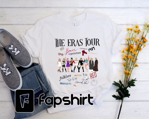 The Eras Tour Shirt, Taylor Swift Lover Shirt, Folklore Evermore Shirt, Midnights Concert Shirt, Swiftie Shirt, Swiftie Gift for Fan Shirt