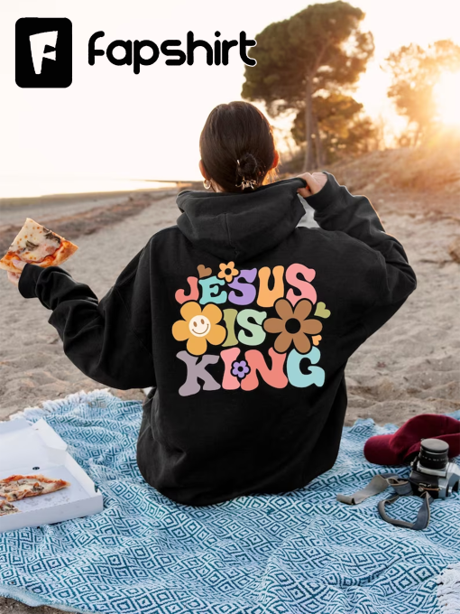 Jesus Is King Hoodie, Jesus Vsco Hoodie, Christian Apparel, Groovy Tumbler Hoodie, Jesus Hoodie, Trendy Hoodie, Oversized Hoodie