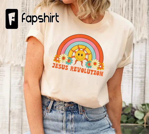 Jesus Revolution Comfort Colors Tee, Christian Faith-Based Jesus T-Shirt, Love Like Jesus Shirt,Jesus movement shirt, Trendy Christian tee