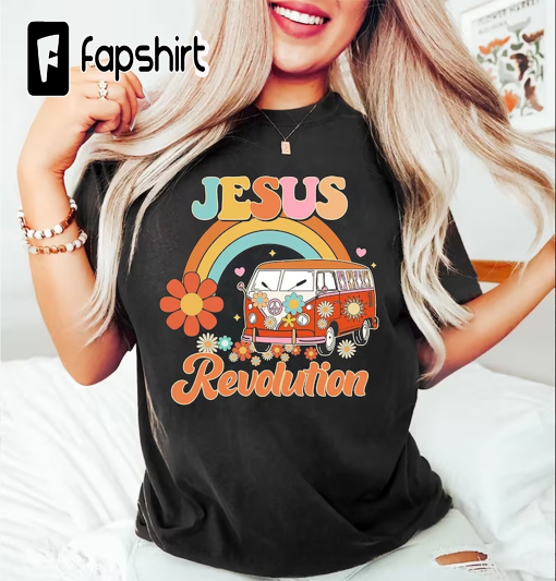 Jesus movement shirt, It’s A Revolution Shirt, Love Like Jesus Shirt, Retro Christian Faith Jesus T-Shirt, Christian Shirt, Retro Easter Tee