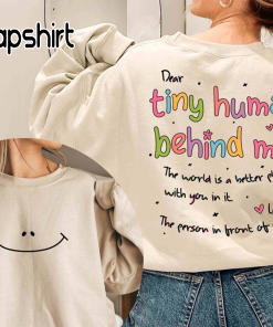 Dear Tiny Humans Behind Me Sweatshirt, Trendy…