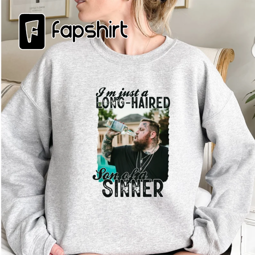 Jelly Roll American Rock Singer Sweatshirt, Son of a Sinner Shirt, Western Shirt, Country Music Shirt, Cowboys Shirt, Indie Music Shirt