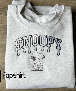 Snoopy Embroidery Crewneck/perfect valentine’s gift/ cute embroidery…