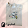 Snoopy Embroidery Crewneck/perfect valentine’s gift/ cute embroidery sweatshirt/ snoopy