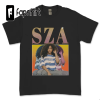 S.Z.A SOS Text Shirt, Sza Album New Bootleg 90s Black T-Shirt, Music RnB Singer Rapper Shirt, Gift For Fans, Vintage Style Shirt