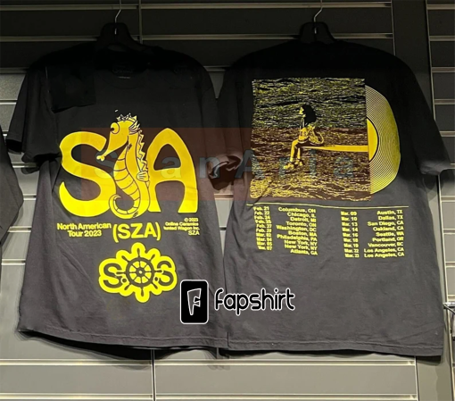 SZA SOS Tour 2 Sides T-shirt, Sza Merch 2023 Shirt, Sza North American Tour Merch, SOSTour Open Arms Shirt, SOS Tour 2023, Merch Sza 2023